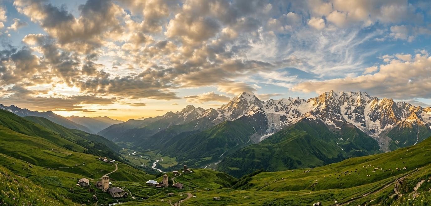 Beautiful landscape of Georgia