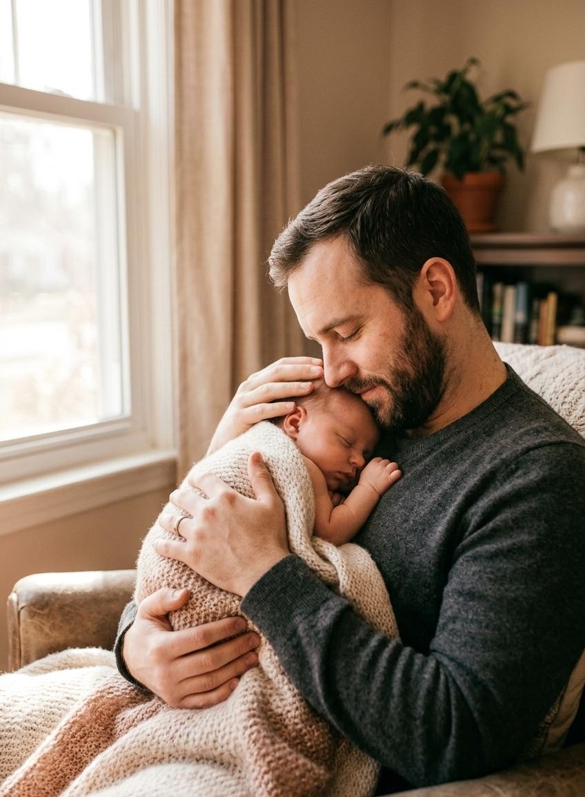 Newborn cuddle